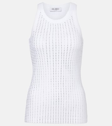 Embellished cotton jersey tank top | The Attico