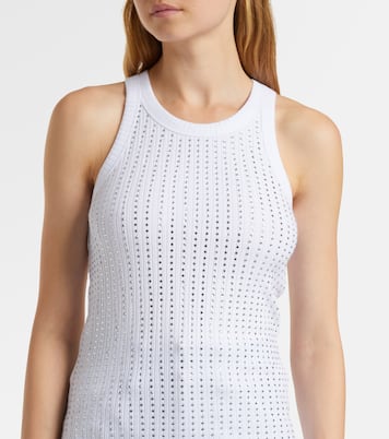 Embellished cotton jersey tank top | The Attico