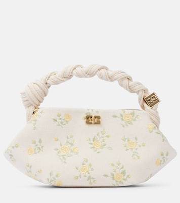 Bou Mini floral canvas tote bag | Ganni