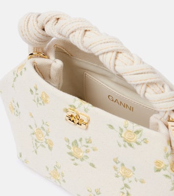 Bou Mini floral canvas tote bag | Ganni