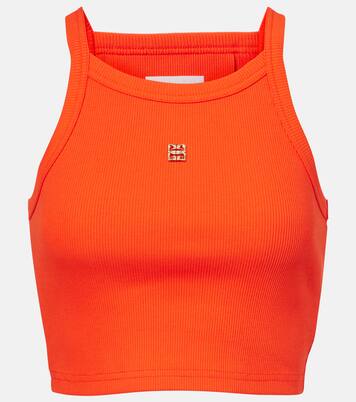 Top cropped in jersey di cotone | Givenchy
