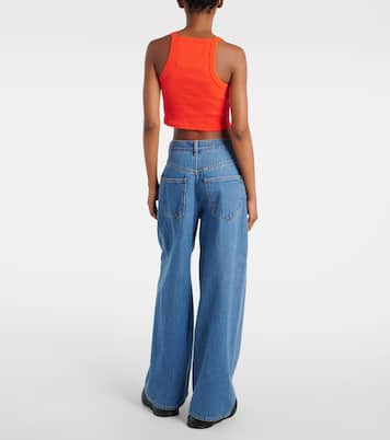 Top cropped in jersey di cotone | Givenchy