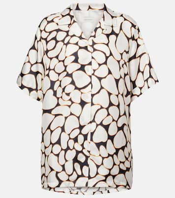 Camicia Clive in seta con stampa | Dries Van Noten