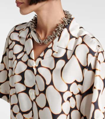 Camicia Clive in seta con stampa | Dries Van Noten
