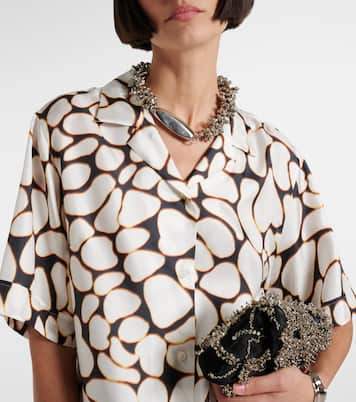 Camicia Clive in seta con stampa | Dries Van Noten