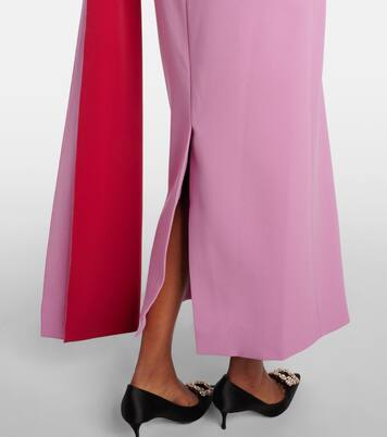 Maite caped draped midi dress | Roksanda