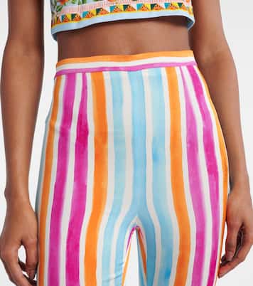Striped silk-blend leggings | Dolce&Gabbana