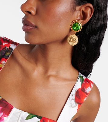 Boucles d’oreilles DG à cristaux | Dolce&Gabbana