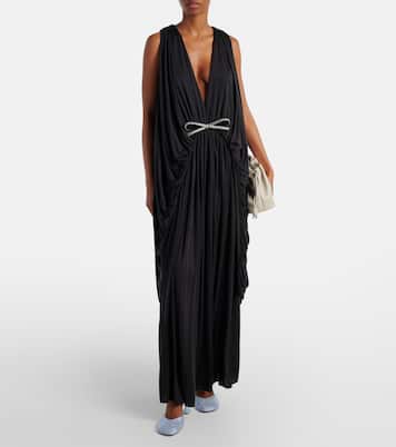 Vestido de fiesta de seda drapeado | Loewe
