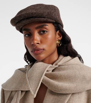 Logo wool-blend newsboy cap  | Ruslan Baginskiy