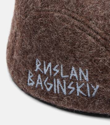 Logo wool-blend newsboy cap  | Ruslan Baginskiy