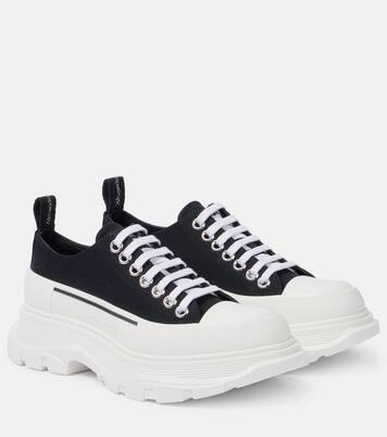 Tread Slick canvas platform sneakers | McQueen