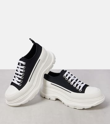 Tread Slick canvas platform sneakers | McQueen