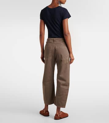 Pantaloni barrel Alexis in twill di cotone | Velvet
