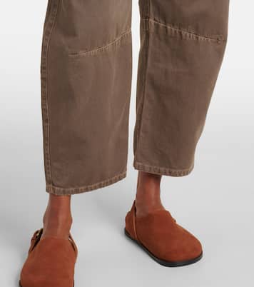 Pantaloni barrel Alexis in twill di cotone | Velvet