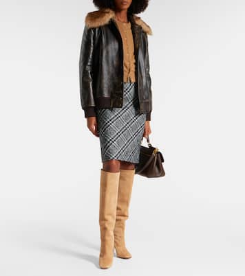 Suede over-the-knee boots | Dolce&Gabbana