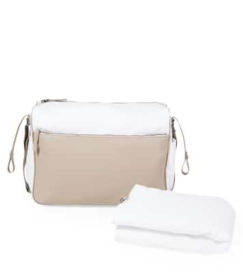 Leather changing pad and diaper bag | Brunello Cucinelli Kids
