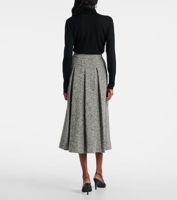 Gallo cotton and wool-blend midi skirt | Max Mara
