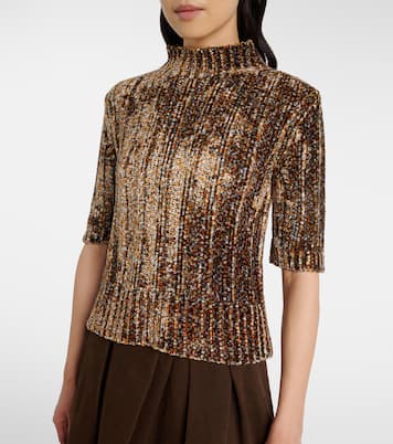 Jersey acanalado de terciopelo | Dries Van Noten