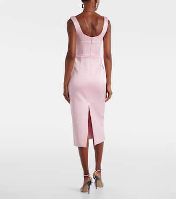 Aymee satin midi dress | Rebecca Vallance