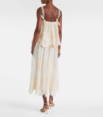 Hypnotic floral lace midi dress | Zimmermann