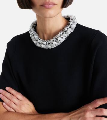 Ozelle embellished knitted crop top | Simkhai