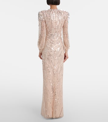 Robe longue Xenia à ornements | Jenny Packham