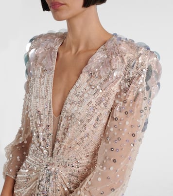 Robe longue Xenia à ornements | Jenny Packham