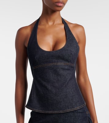 Lavoir de-Nîmes denim halterneck top | Jacquemus