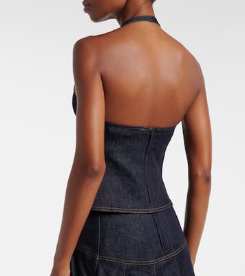 Lavoir de-Nîmes denim halterneck top | Jacquemus