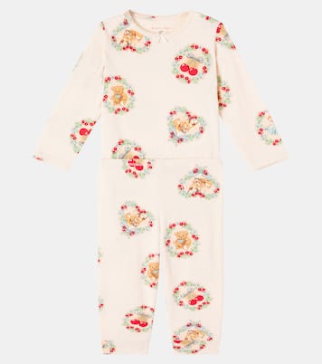 Bébé – Ensemble grenouillère et pantalon imprimé en coton mélangé | Konges Sløjd