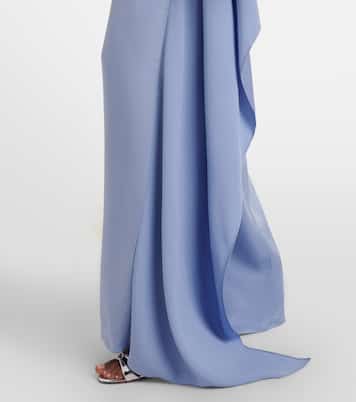 Robe longue en satin à ornements | Erdem