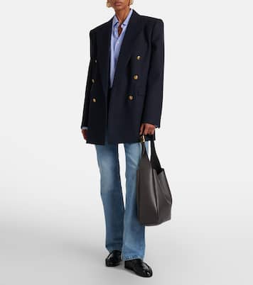 Le 5 à 7 Supple Large leather shoulder bag | Saint Laurent