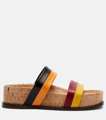 Sandalias con plataforma Striker de piel | Gabriela Hearst