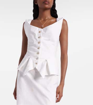 Gilet Monday in misto cotone con stampa floreale | Vivienne Westwood