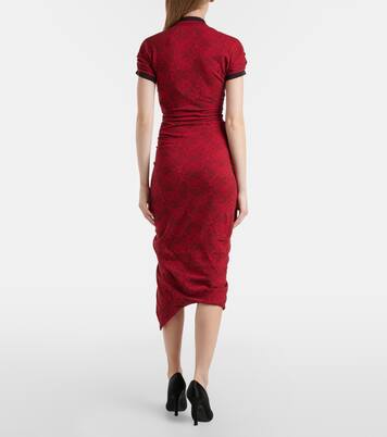 Pulling cotton jacquard midi dress | Vivienne Westwood