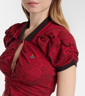 Pulling cotton jacquard midi dress | Vivienne Westwood