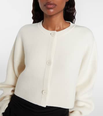 Cropped wool-blend cardigan | Toteme