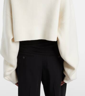 Cropped wool-blend cardigan | Toteme