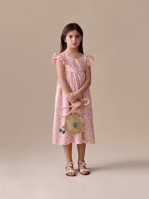 Robe Galantine en coton à fleurs | Bonpoint