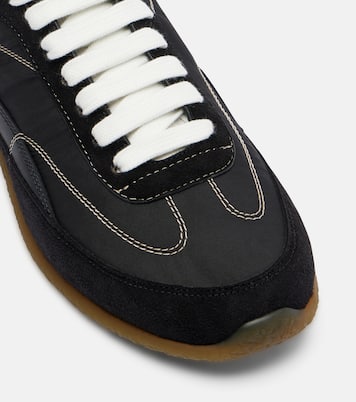 EC1 suede-trimmed sneakers | McQueen