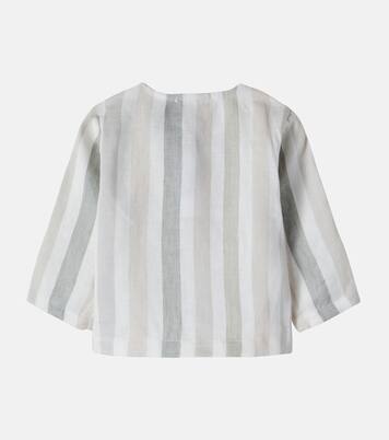 유아 - Casavells 스트라이프 리넨 탑 | 1 + in the Family