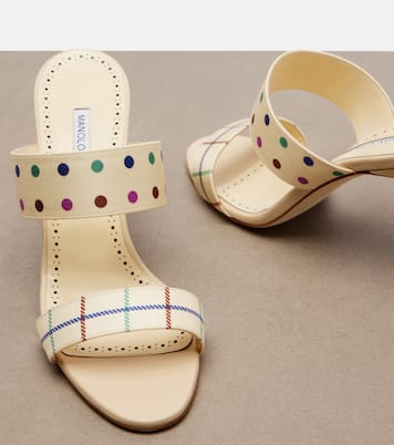 Ralotapla printed satin mules | Manolo Blahnik