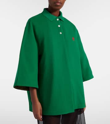 Cotton piqué coat | Prada