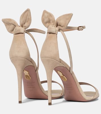 Sandales Bow Tie 105 en daim | Aquazzura