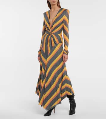 Striped jersey midi dress | Philosophy di Lorenzo Serafini