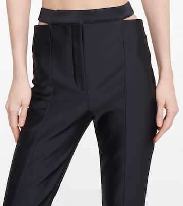 Pantalon évasé en scuba | Mugler