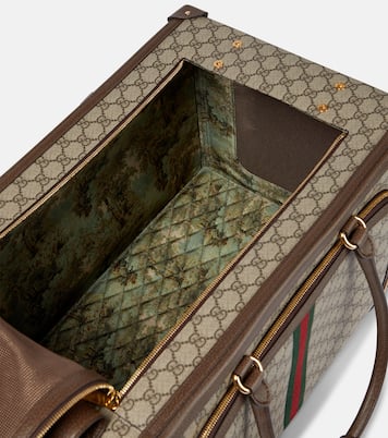 Web Stripe GG Supreme pet carrier | Gucci