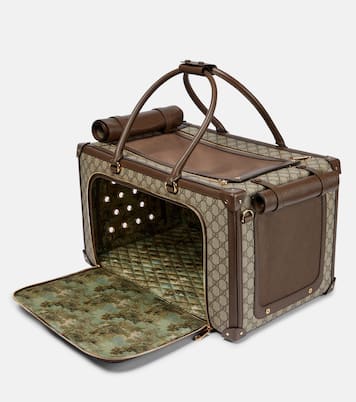 Web Stripe GG Supreme pet carrier | Gucci