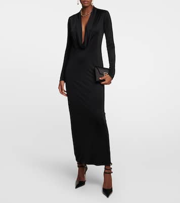 Abito lungo con collo ad anello | Versace